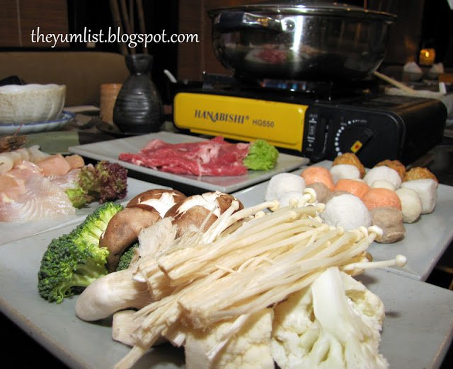 Cameron Highlands Resort, Gonbei Japanese Restaurant, sushi, sashimi, hot pot