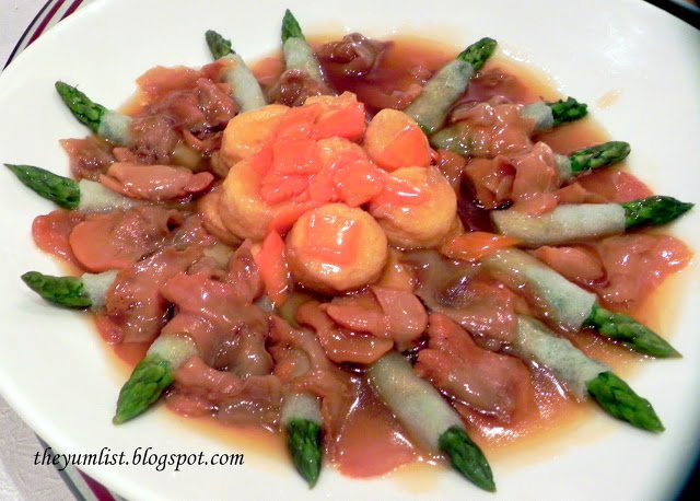 Braised Yu Fungus, Bamboo Pith with Asparagus and Bean Curd, Celestial Court, Sheraton Imperial Kuala Lumpur Hotel