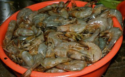 fresh prawns