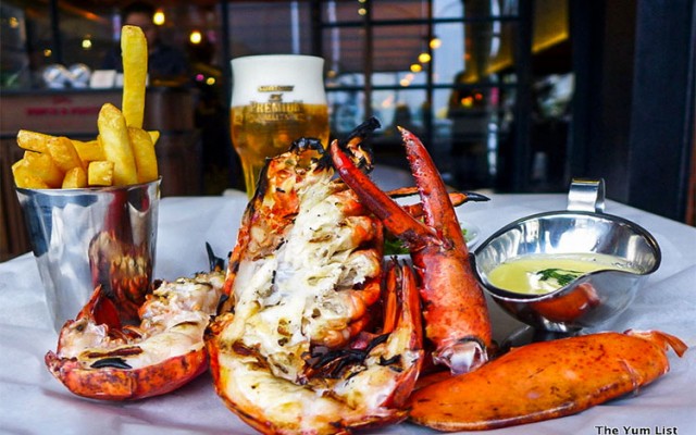 lobster and beer