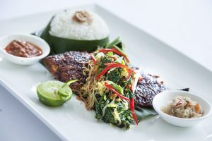 Ikan Bakar - a traditional Indonesian dish that is one of the chef's signatures