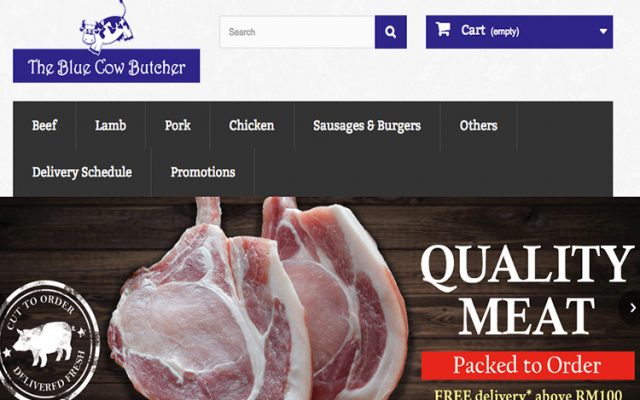 The Blue Cow Butcher, online meat shopping, Kuala Lumpur