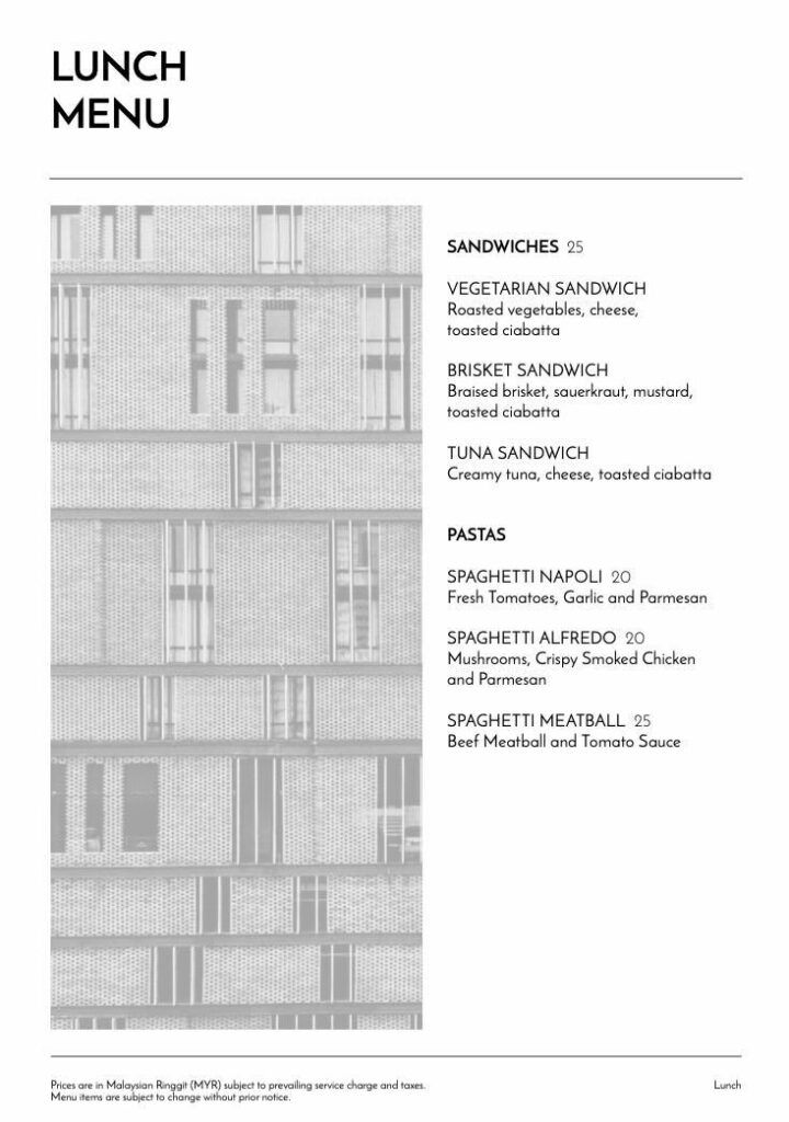 Brasserie 55 Menu