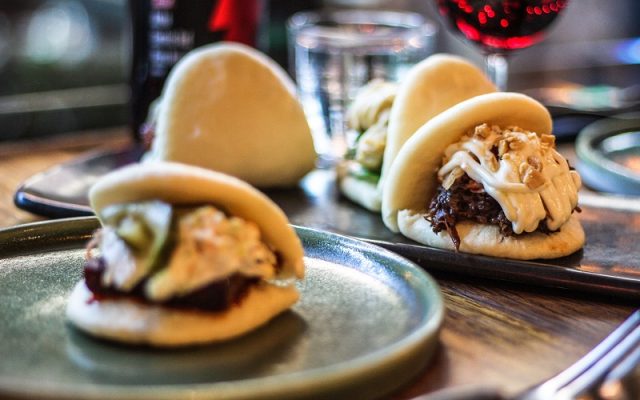 A selection of steamed buns or 'bao' - Akiba, Canberra, Australia