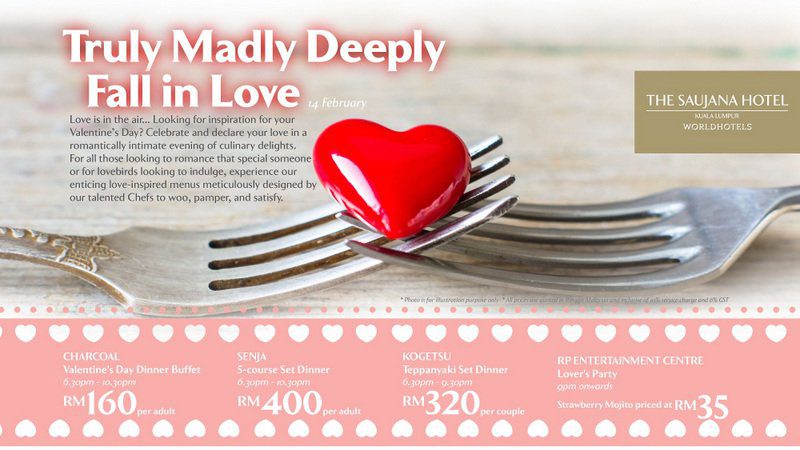 Valentine's Day Kuala Lumpur, Menus and Restaurants