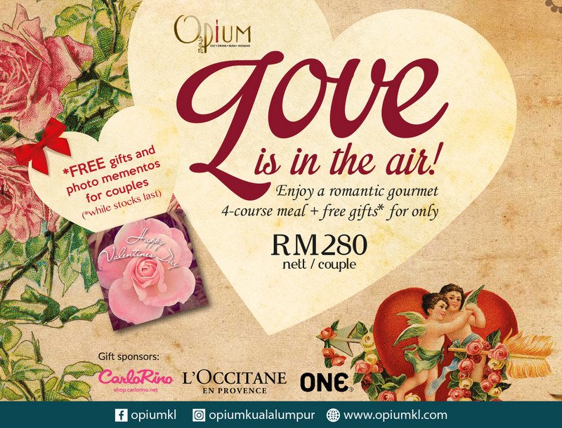 Valentine's Day Kuala Lumpur, Menus and Restaurants