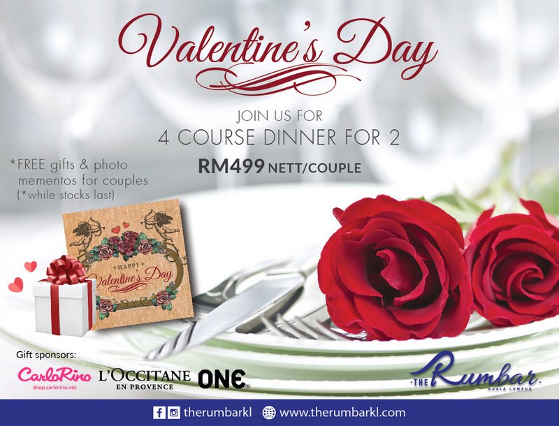 Valentine's Day Kuala Lumpur, Menus and Restaurants