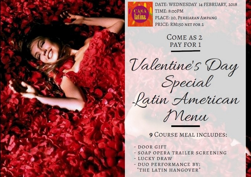 Valentine's Day Kuala Lumpur, Menus and Restaurants