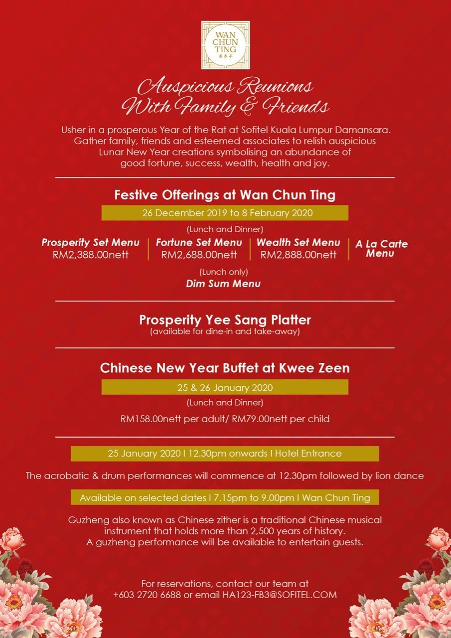 Chinese New Year KL 2020 - What's On - The Yum List