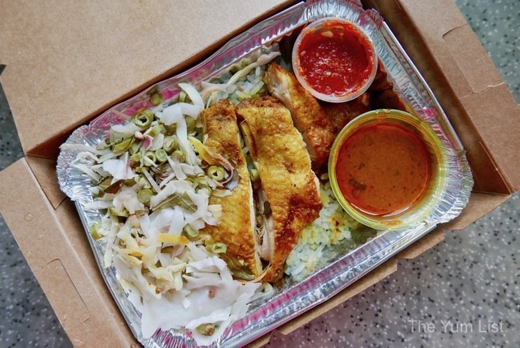 Nasi Kerabu with Ayam Percik