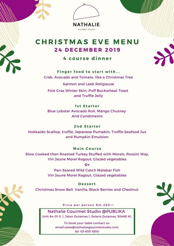 Christmas Eve Menu 