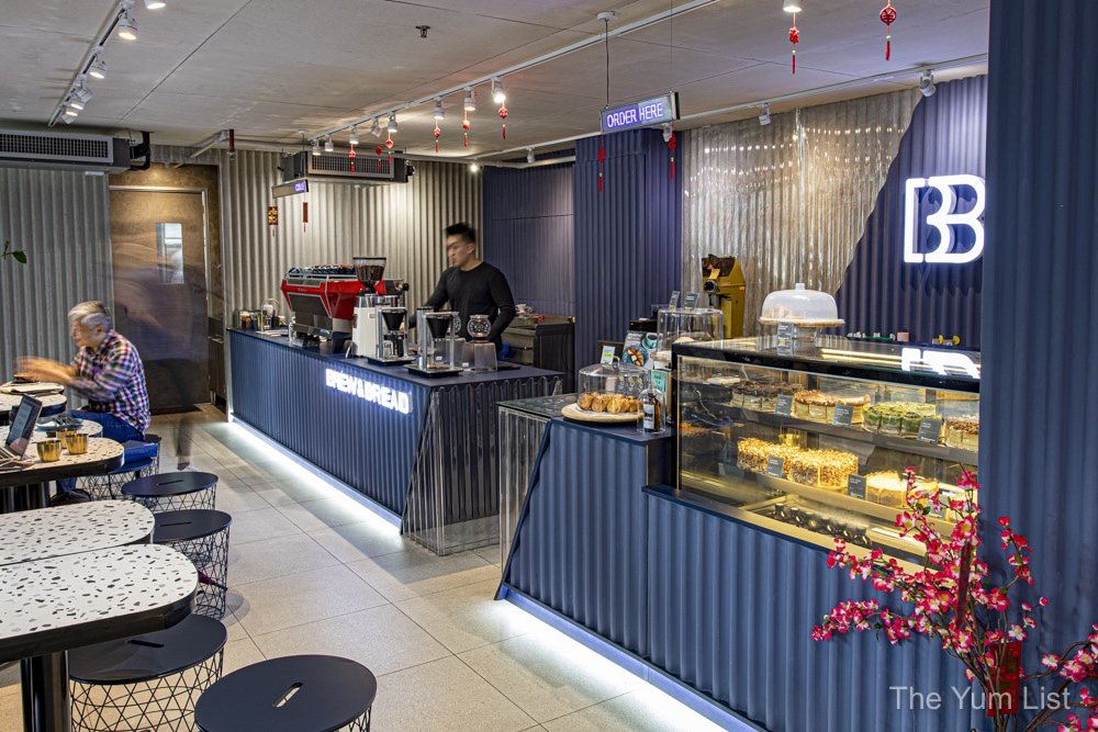 Brew & Bread Ampang cake and coffee counter