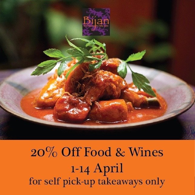 Bijan Takeaway Promo MCO 2020