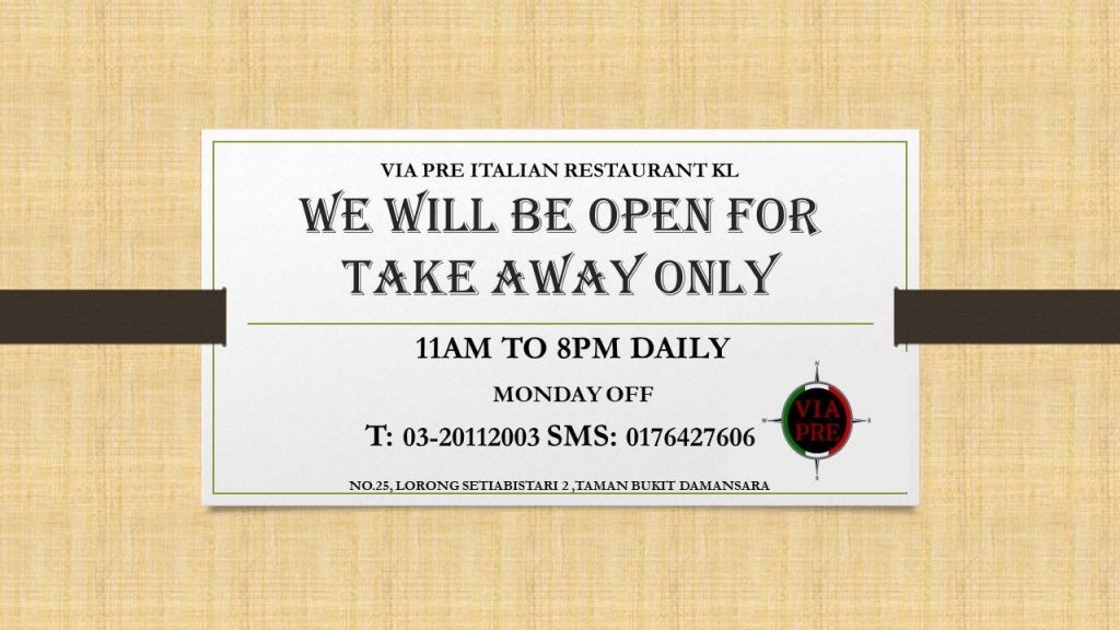 Italian Food Delivery KL