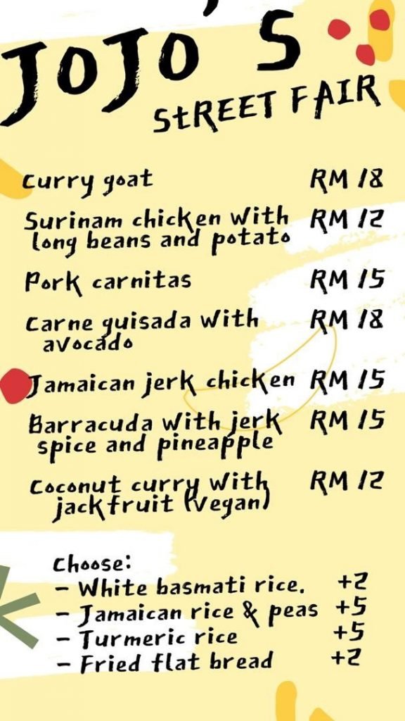 Joloko Delivery Menu