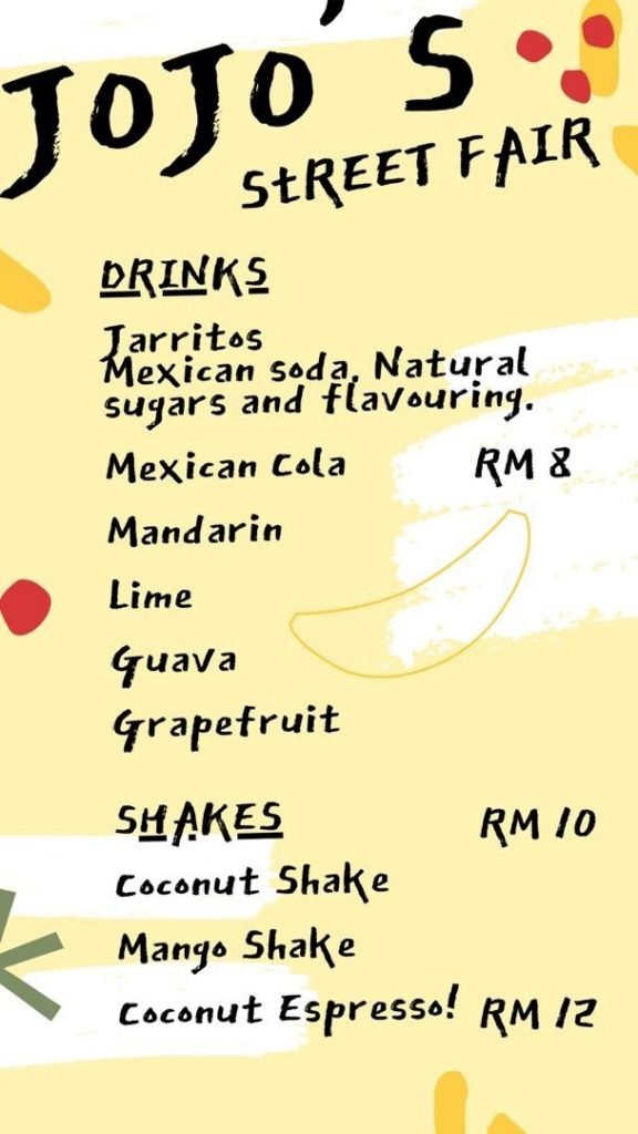 Joloko Delivery Menu