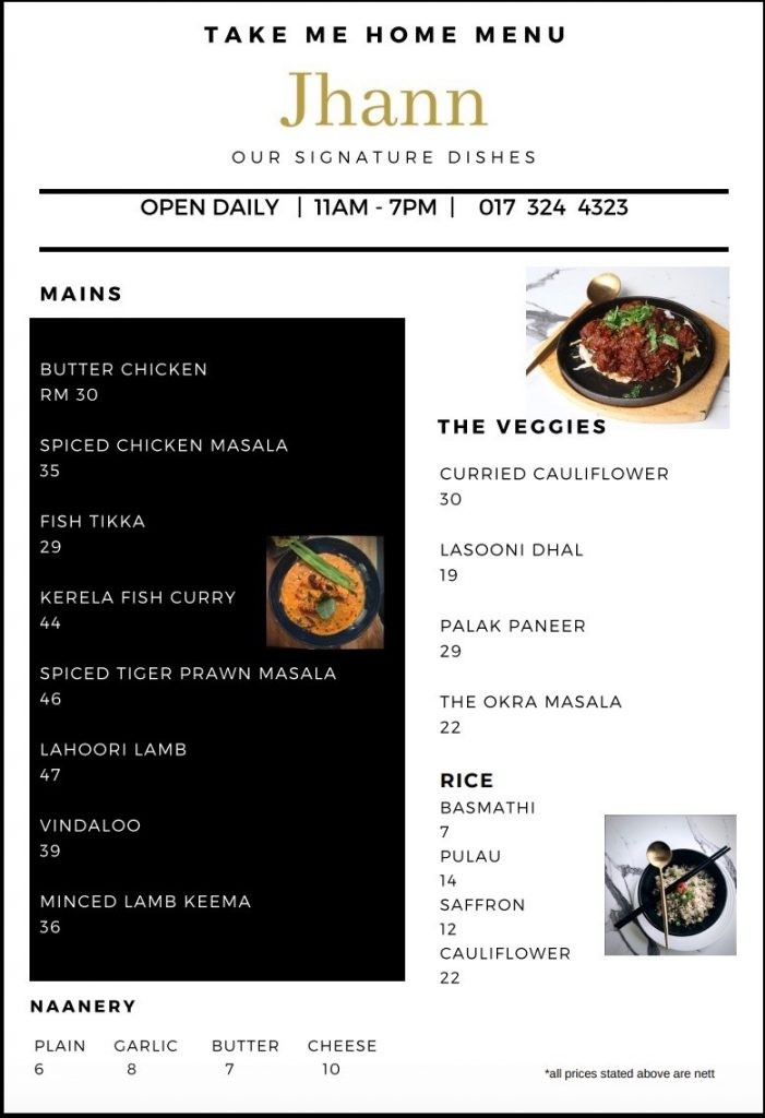 Jhann MCO 2.0 Delivery Menu