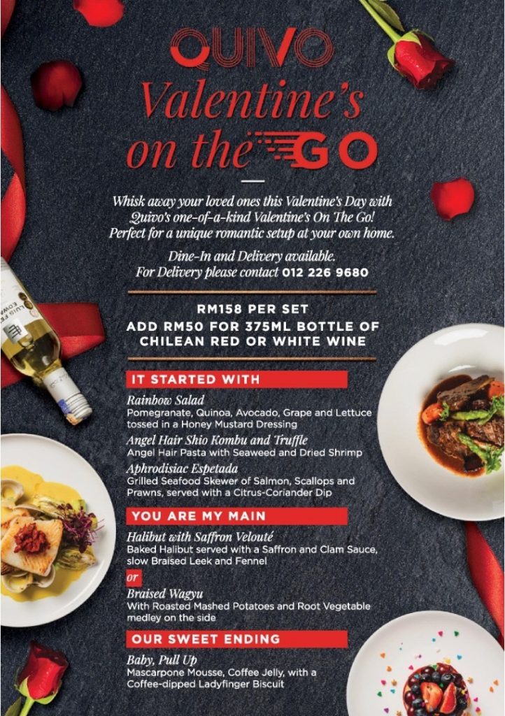 Quivo Valentine's Day Menu