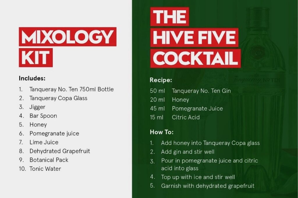 Tanqueray Gin Cocktail Kit W Kuala Lumpur