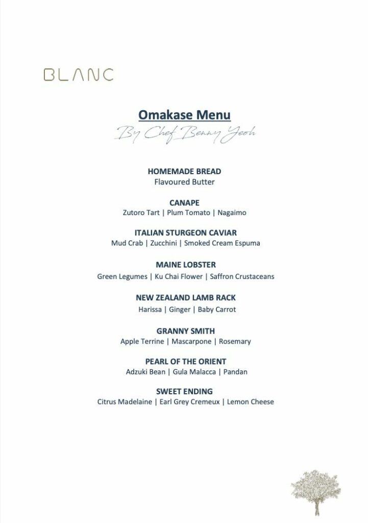 Omakase Menu & Prices