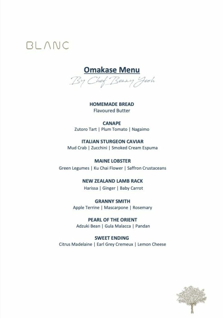 Omakase Menu