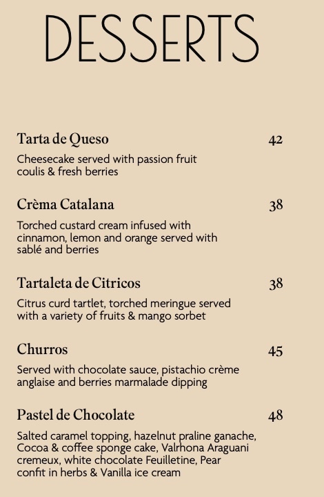 Bocado KL Menu & Prices - Dessert