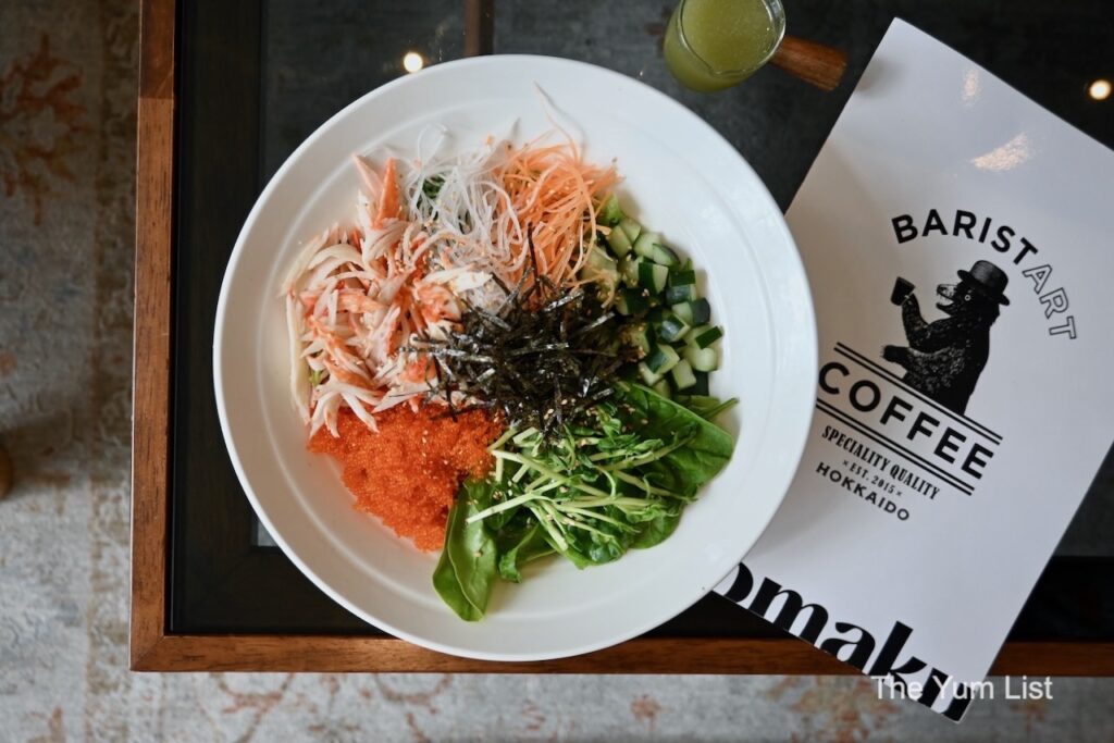Momaku x Baristart Coffee Malaysia Deconstructed California Roll Salad 