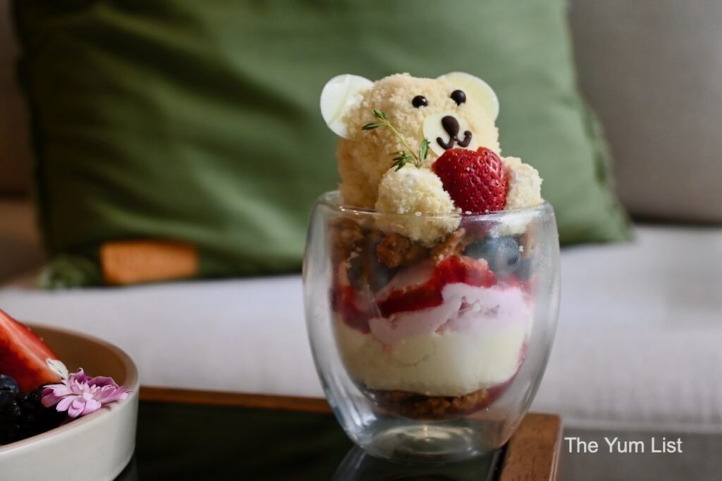 Momaku x Baristart Menu Coffee Malaysia Kuma Parfait 