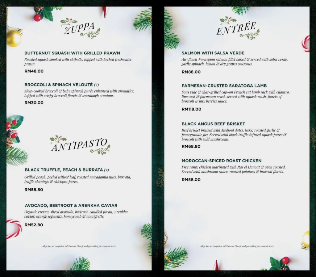 Festive Menus KL