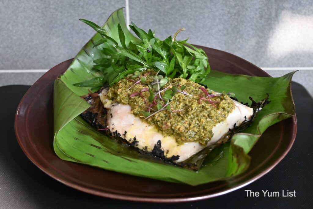 Casual Dining Family Restaurants KL Seabass with Botanical Pesto
