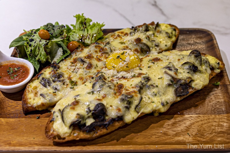 Yin’s Sourdough Mid Valley Mushroom Cheese Boat