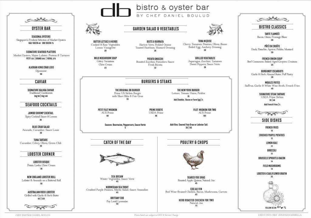 DB Bistro & Oyster Bar, Marina Bay Sands, Singapore