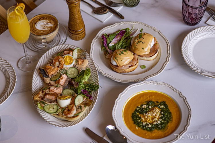 Prawn and Salmon Tartine