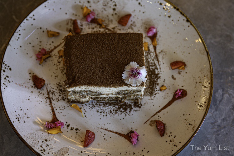 KL's best tiramisu prettily plated