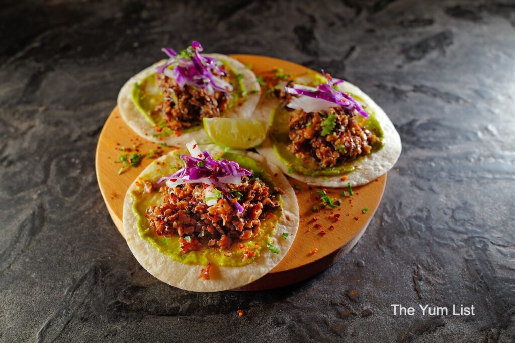 Desire Speakeasy Plaza Batai. moked Mushroom Tacos