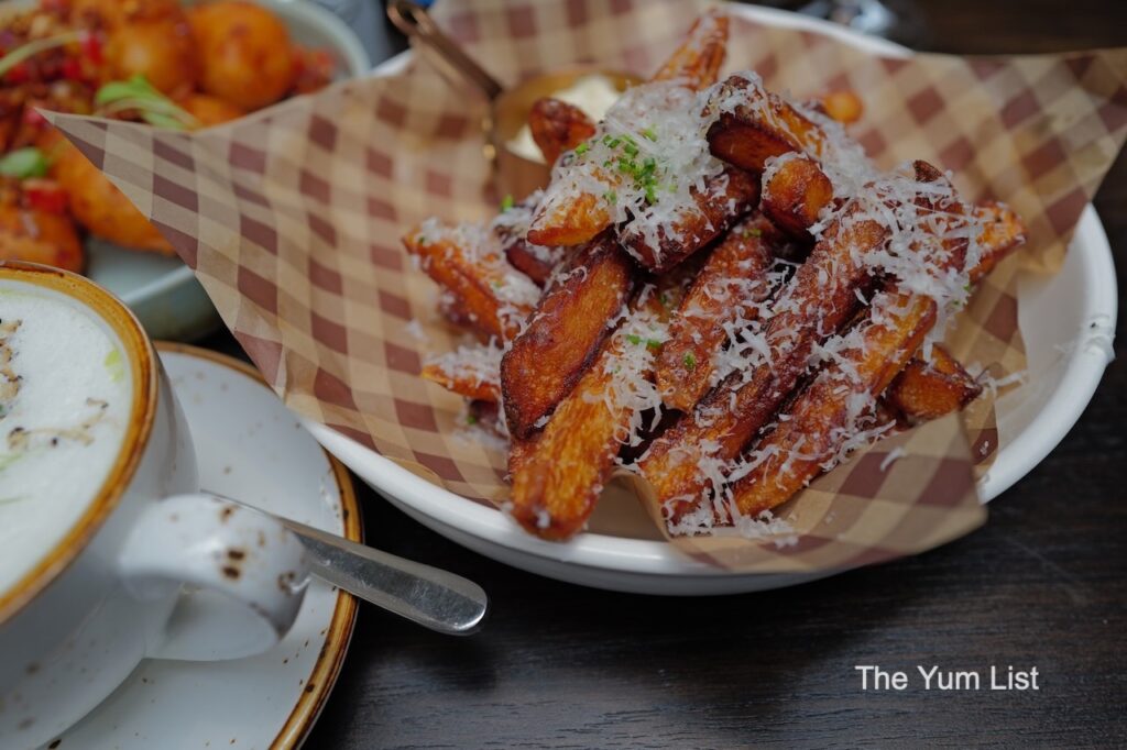 British Restaurant & Pub Kuala Lumpur Loaded Truffle Chips with Parmesan shavings