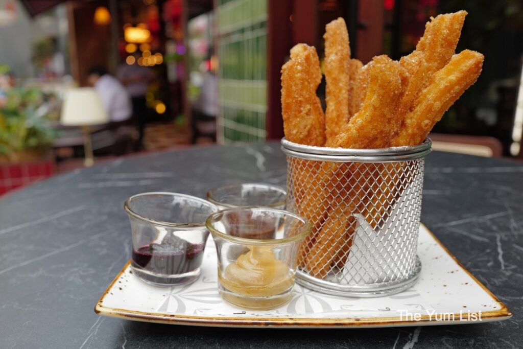 Spanish Tapas Restaurant KL Churros with a trio of sauces