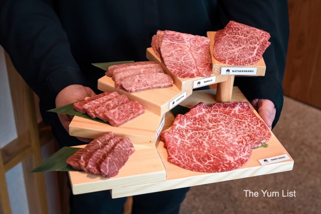 Wagyu Yakiniku Kuala Lumpur. Assorted Japanese Beef Sharing Platter Omakase