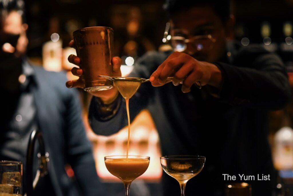 Hidden Bar Plaza Damansara bartender pouring cocktail