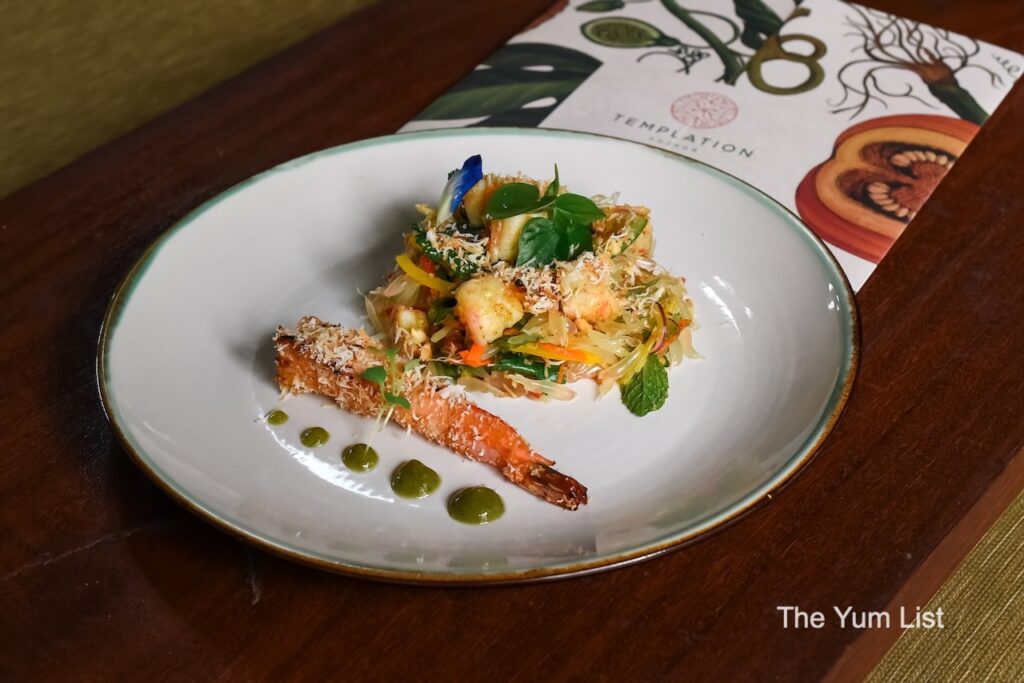 The Culinary Art of Cambodia Cookbook - Pomelo Salad with prawn