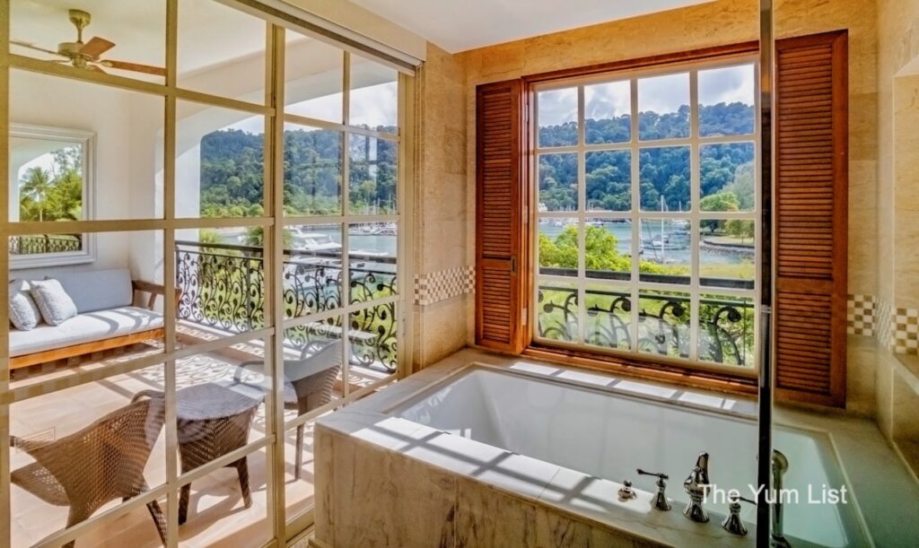 Malaysia's Top Luxury Stays view from the bathtub