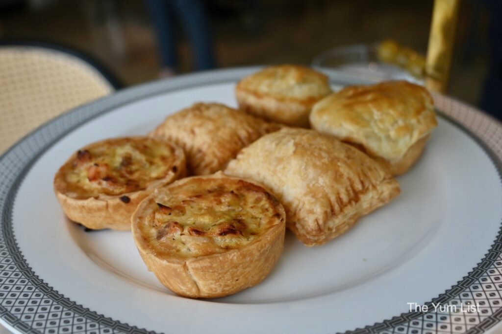 Savoury Selection of puff pastries and mini quiche