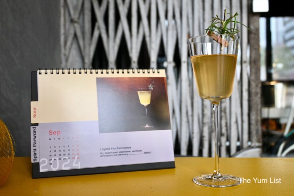 Biso Speciality Cocktail Bar Penang September's Sour - Liquid Herbaceous