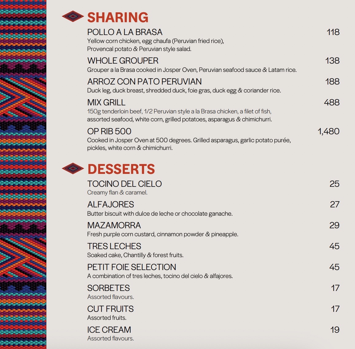 Feliz KL Menu & Prices