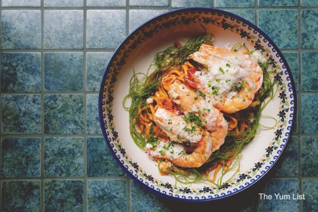 N.I.C.E Bistronome Section 17 Chitarra Pasta with Tiger Prawn and Crustacean Sauce Menu & Prices