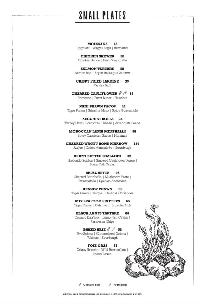 Brasa KL Grill & Wine Bar Damansara Heights Menu & Prices
