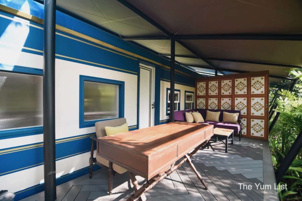 Patio Out Back of the Railcar Suite