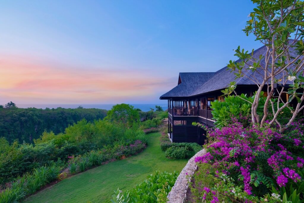 Dinner in The Secret Cave Raffles Bali at Sunset