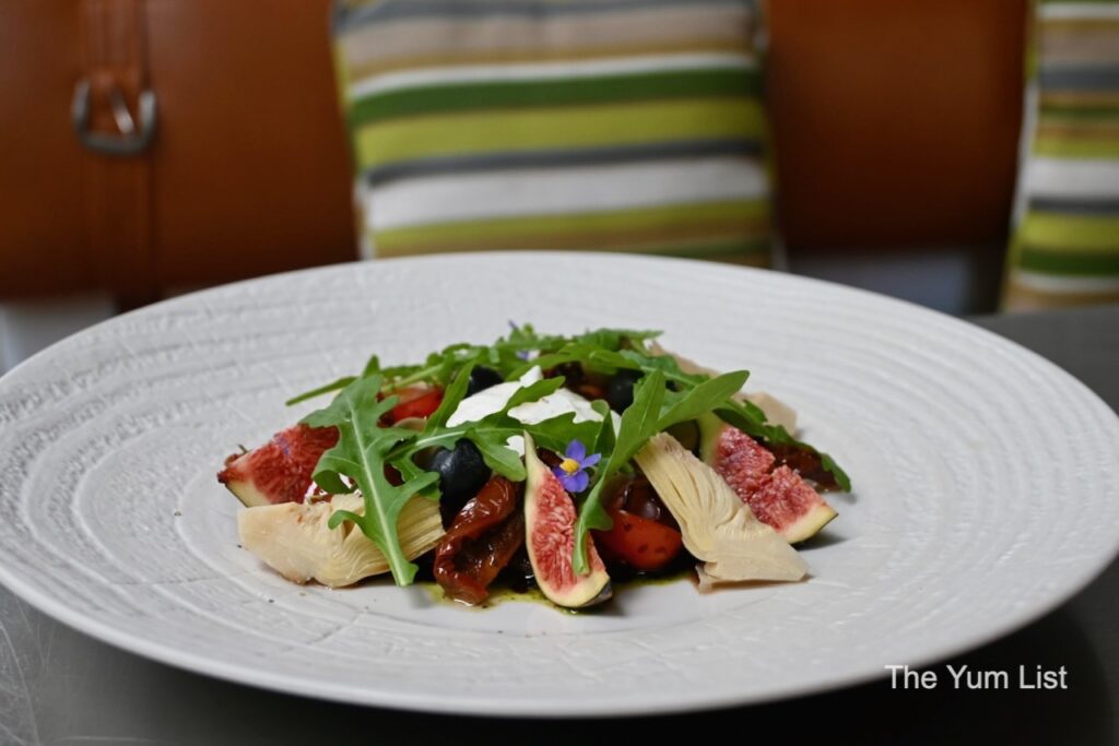 Bangkok Trading Post Bistro & Bar Tomatoes, Figs, and Burrata Cheese Salad