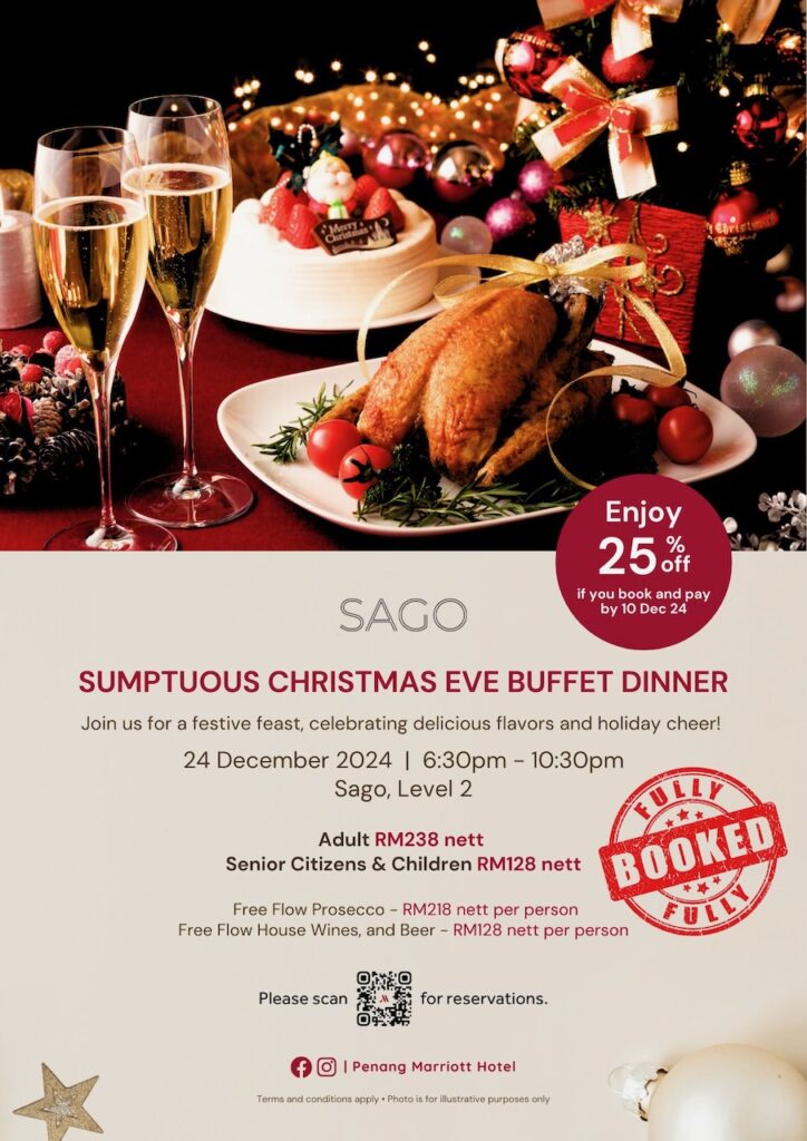 Sago Sumptuous Christmas Eve Buffet Dinner